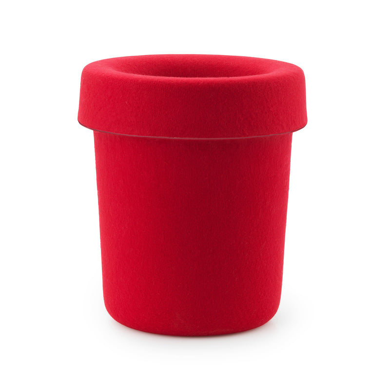 Normann Copenhagen - Hide Büroabfalleimer | bright red