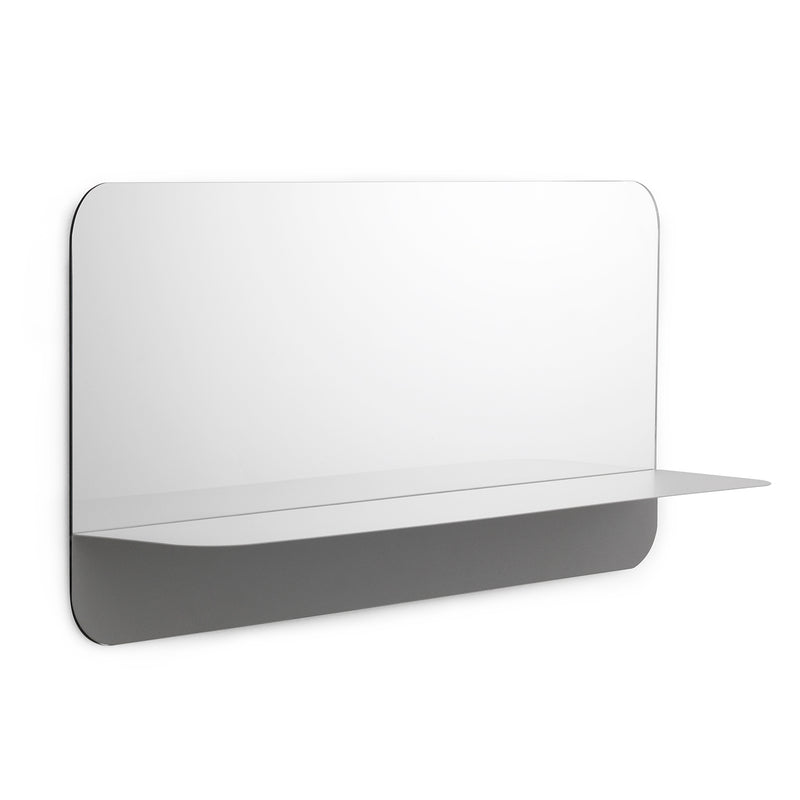 Normann Copenhagen - Horizon Spiegel rund | horizontal / grau