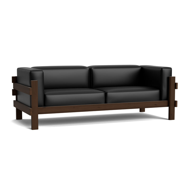 Normann Copenhagen - Kube 3 Sofa | Ultra Leder 41599 / dark brown
