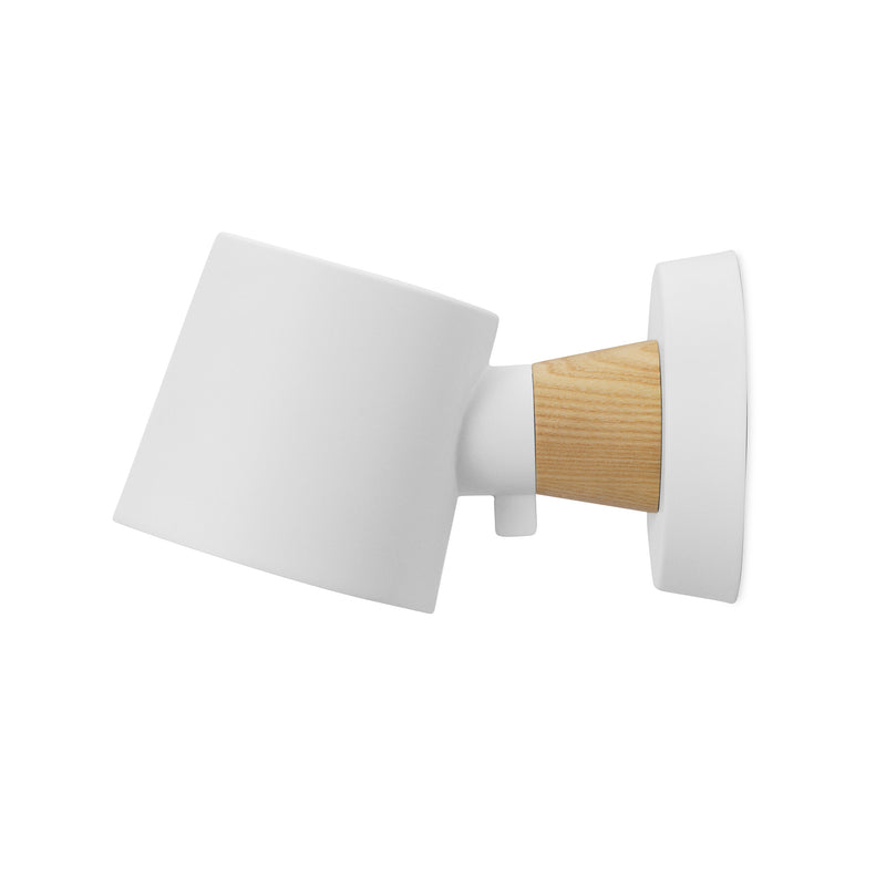 Normann Copenhagen - Rise Wandleuchte | mit Wandhalterung / weiß