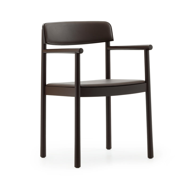 Normann Copenhagen - Timb Armlehnstuhl | Ultra Leder chocolate (41589) / braun