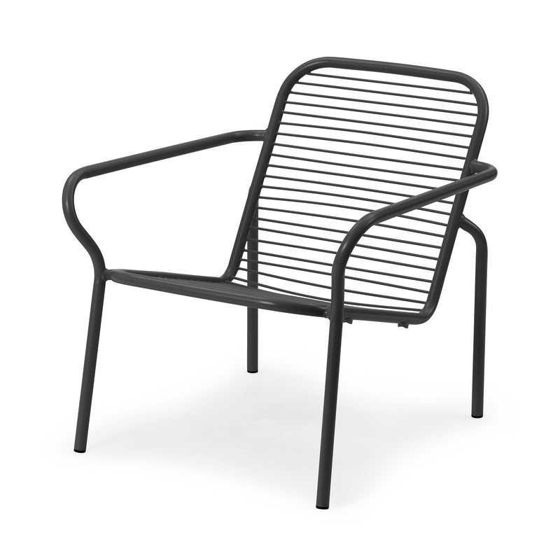 Normann Copenhagen - Vig Outdoor Lounge Chair | ohne Polster / schwarz