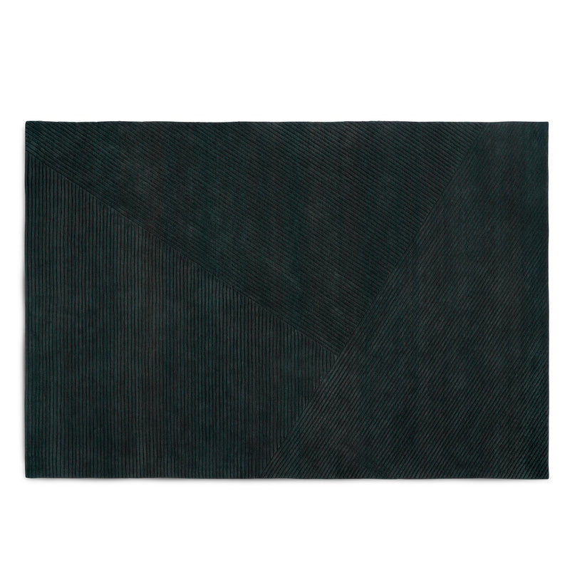 Northern - Row Teppich | 200 x 300 cm / dark green