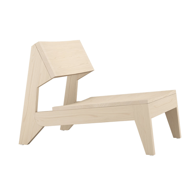 OUT Objekte unserer Tage - Schulz Lounge Chair | Esche gewachst mit Weißpigment