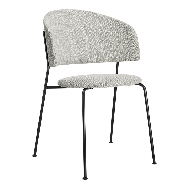 OUT Objekte unserer Tage - Wagner Dining Chair | Bouclé Promise mondweiß (091)