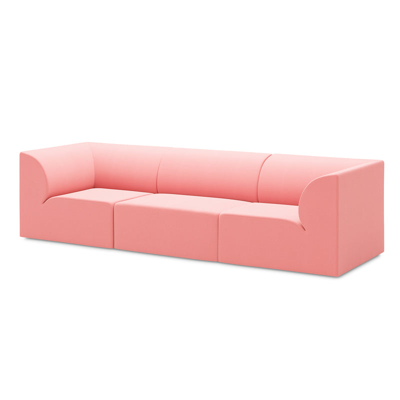 OUT Objekte unserer Tage - Weber 02 3-Sitzer Sofa | Kvadrat Vidar 4 rosa (0622)