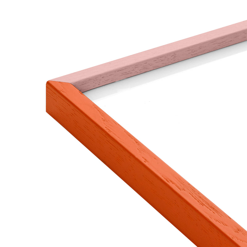 Paper Collective - Bilderrahmen | Eiche / 30 x 40 cm / orange/pink, Eiche / 50 x 70 cm / orange/pink