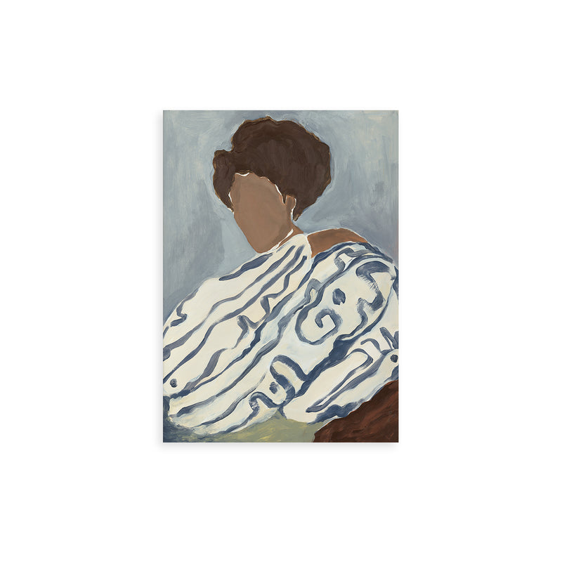 Paper Collective - Blue Curls Poster | 30 x 40 cm