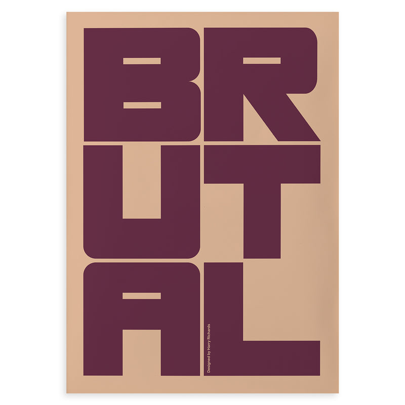 Paper Collective - Brutal Poster | 100 x 140 cm