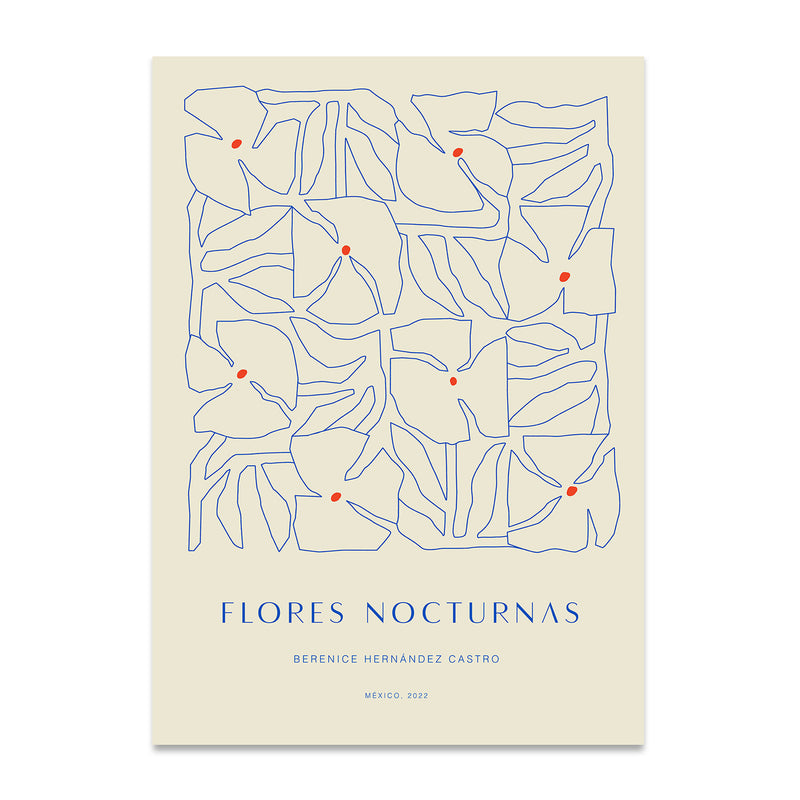 Paper Collective - Flores Nocturnas 01 Poster | 1 / 50 x 70 cm