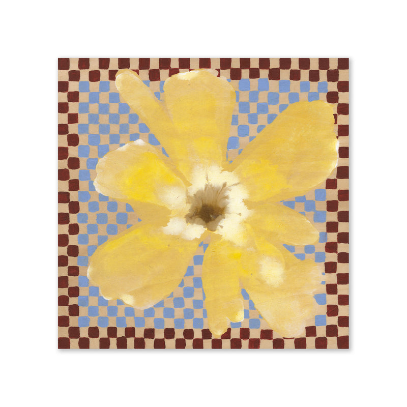 Paper Collective - Flower with Checks Poster | 3 / 70 x 70 cm