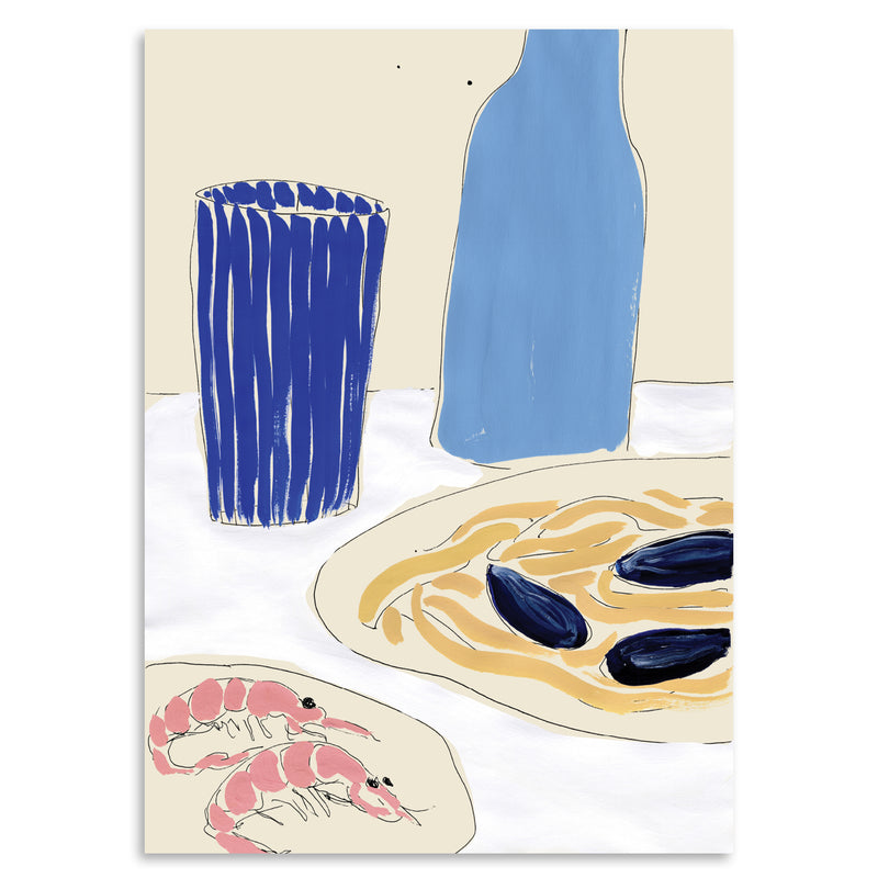 Paper Collective - Positano Lunchtime Poster | 100 x 140 cm