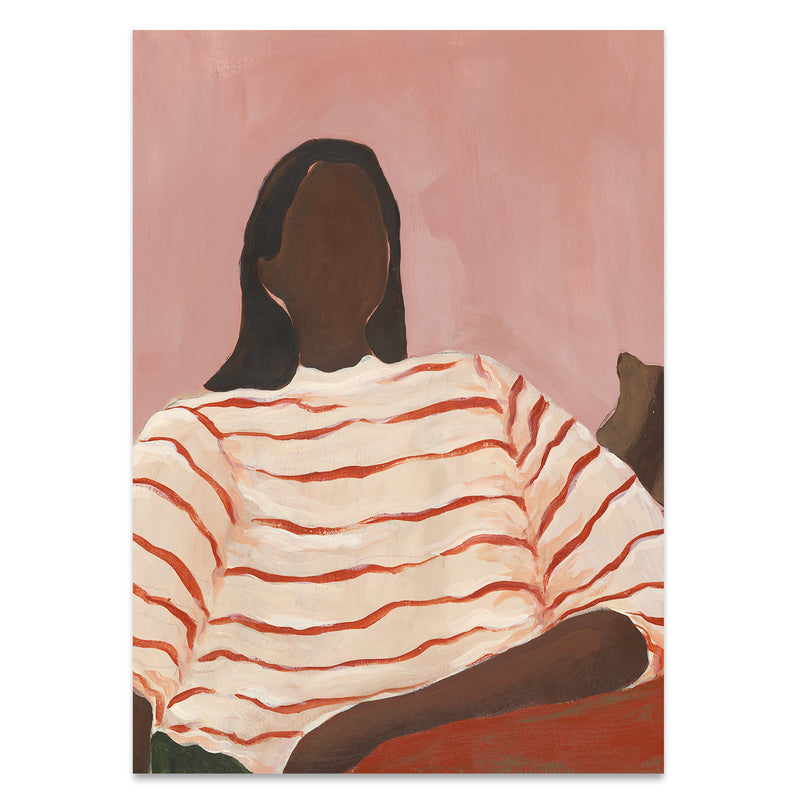 Paper Collective - Red Stripes Poster | 70 x 100 cm