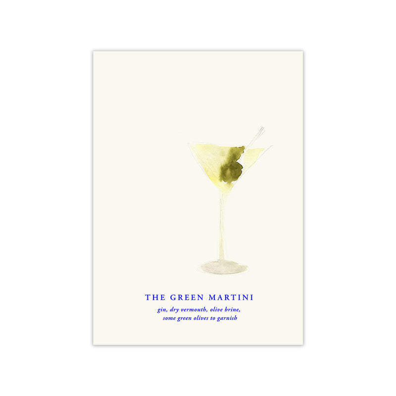 Paper Collective - The Green Martini Poster | 50 x 70 cm