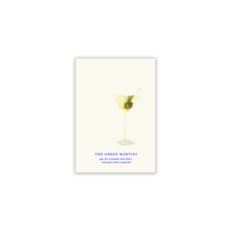 Paper Collective - The Green Martini Poster | A4