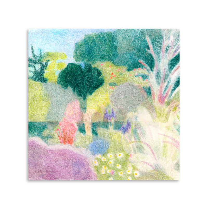 Paper Collective - Un Jardin à Kergoët Poster | 100 x 100 cm
