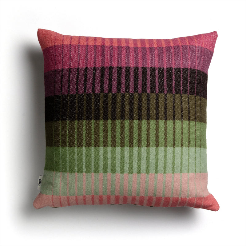 Røros Tweed - Åsmund Gradient Kissen | pink/grün