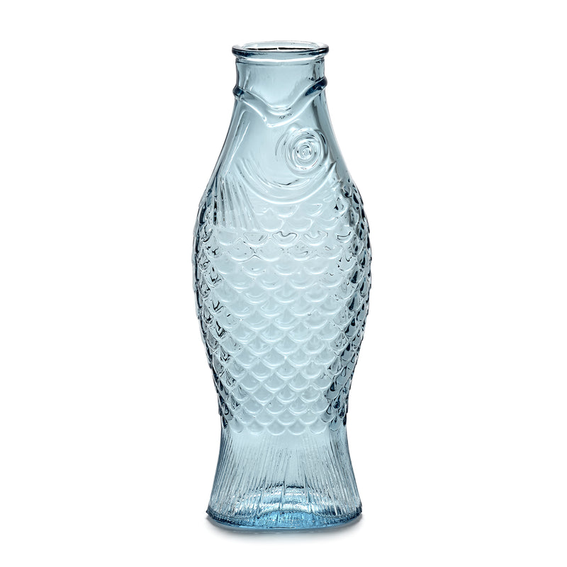 Serax - Fish & Fish Glasflasche | blau
