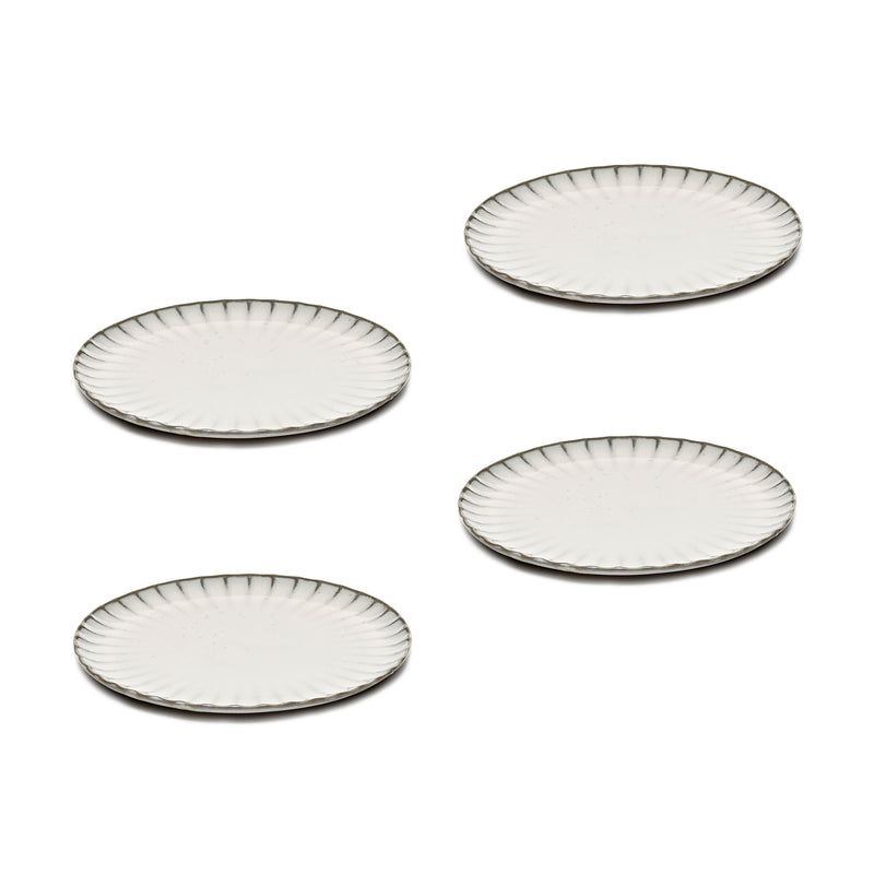 Serax - Inku Teller | 4er-Set / Ø 21 cm / weiß
