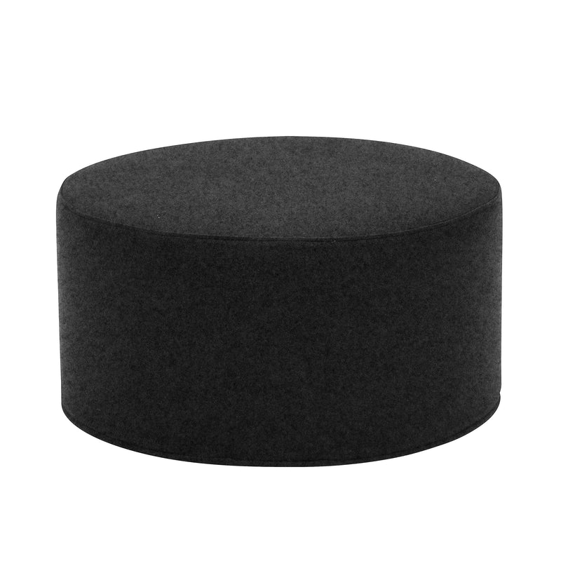 Softline - Drum Hocker / Beistelltisch | Filz anthrazit (610) / groß