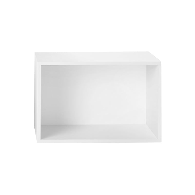 Muuto - Stacked Regalsystem mit Rückwand | large / weiß