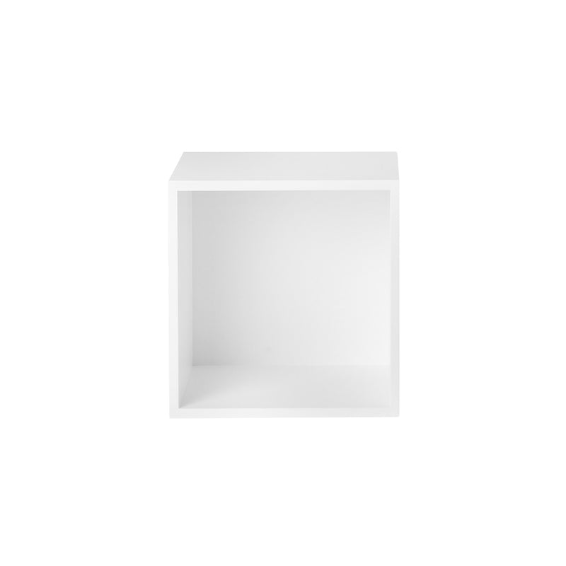 Muuto - Stacked Regalsystem mit Rückwand | medium / weiß
