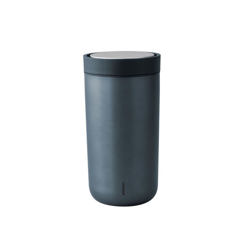 Stelton - To Go Click Becher | 0,2 l / blau/metallic