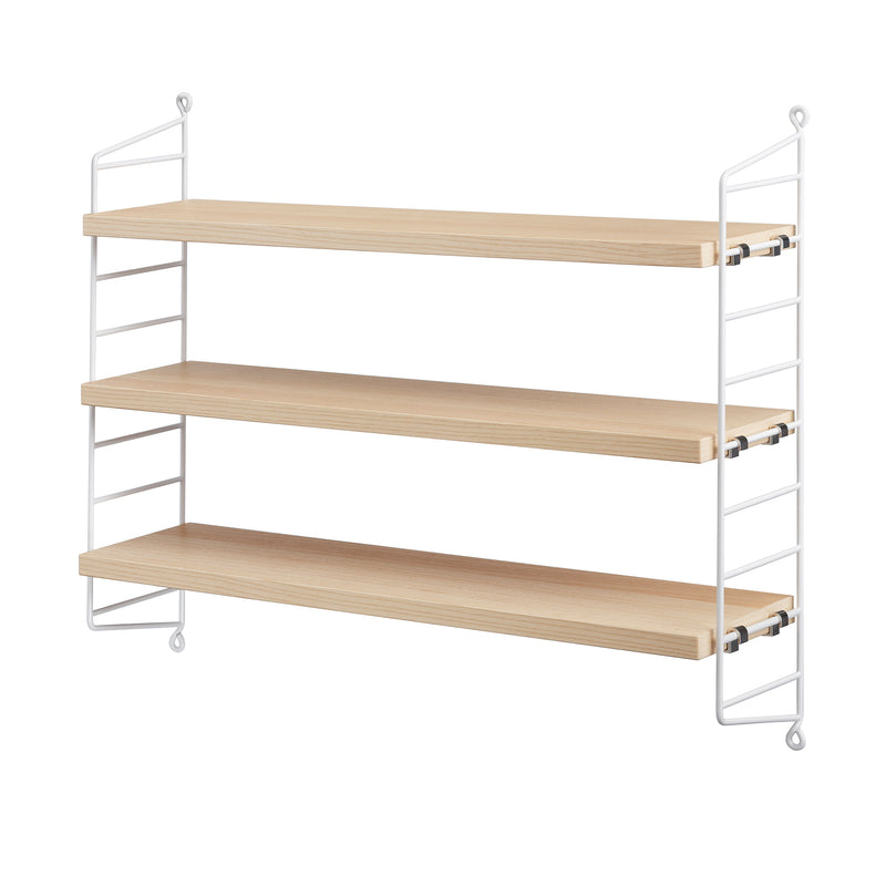 String - Pocket Wandregal | Esche/weiß