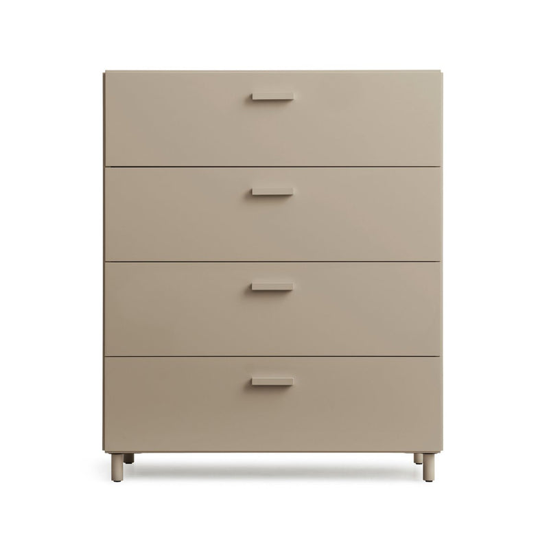String - Relief Kommode mit Beinen | 82 x 41 x 92,2 cm / beige