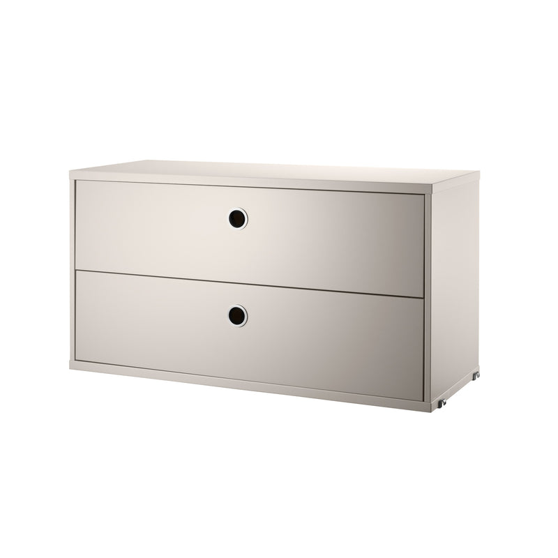 String - Schrankmodul mit Schubladen | 78 x 30 cm / beige