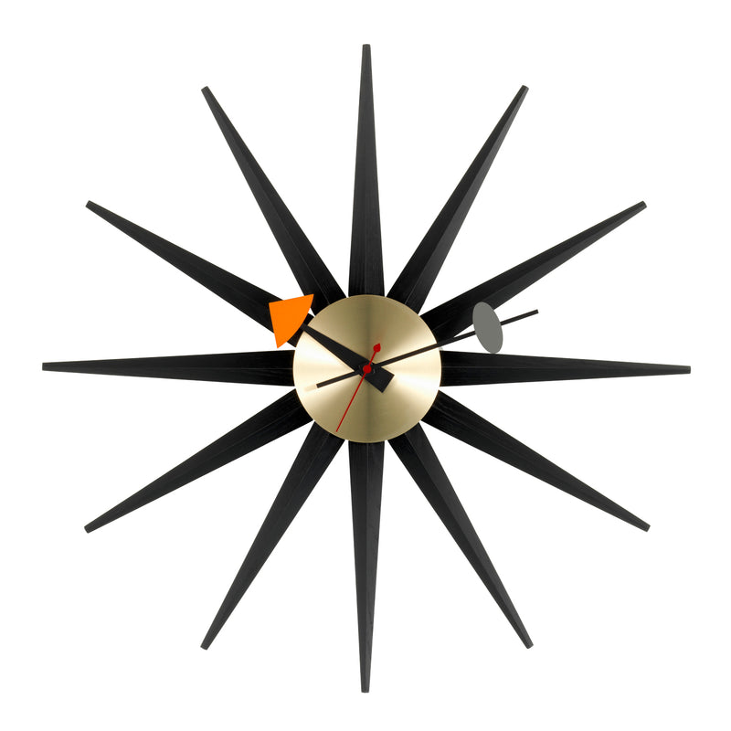 Vitra - Sunburst Clock | schwarz