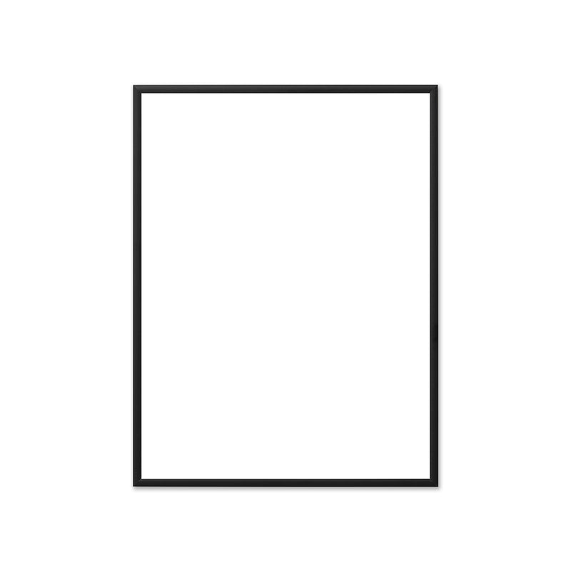 The Poster Club - Bilderrahmen Aluminium schwarz | Echtglas / 40 x 50 cm