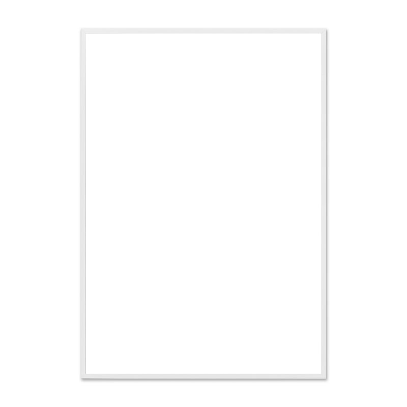 The Poster Club - Bilderrahmen Eiche weiß | Echtglas / 70 x 100 cm