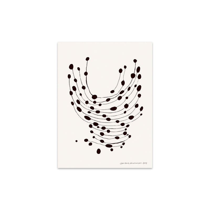 The Poster Club - Dancing Dots von Leise Dich Abrahamsen | 30 x 40 cm