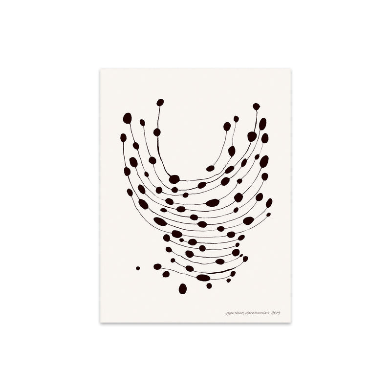 The Poster Club - Dancing Dots von Leise Dich Abrahamsen | 40 x 50 cm