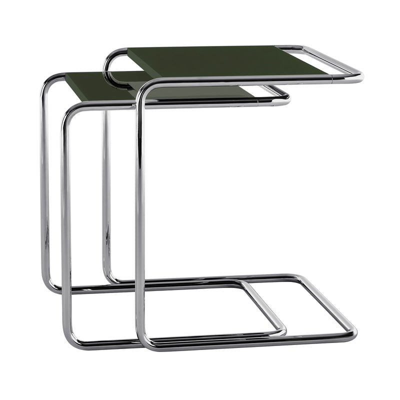 Thonet - JS. THONET by Jil Sander B 97 Beistelltisch | high-gloss graphite green / Glossy Titan
