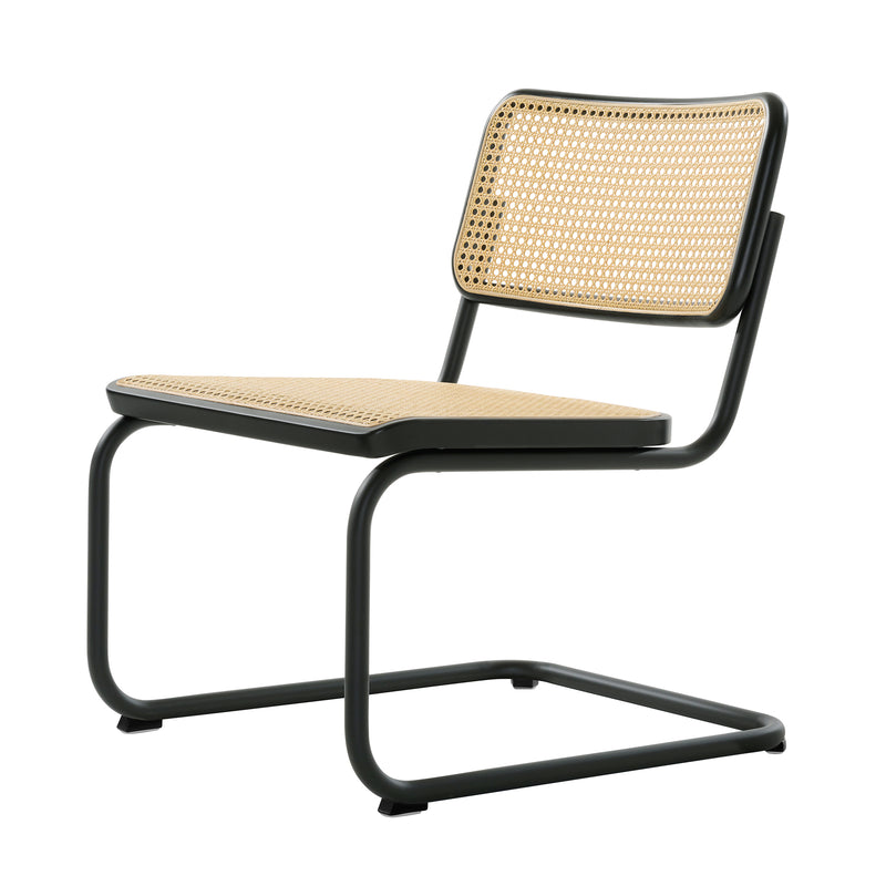 Thonet - S 32 VL Lounge Stuhl | Buche schwarz gebeizt / schwarz