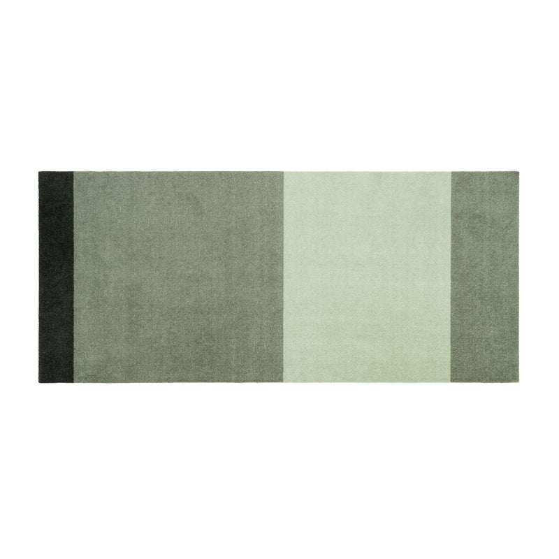 tica copenhagen - Stripes Horizontal Läufer | 90 x 200 cm / hell/dusty/dunkelgrün