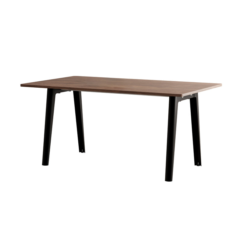 TipToe - NEW MODERN Esstisch | Walnuss / 95 x 160 cm / graphitschwarz