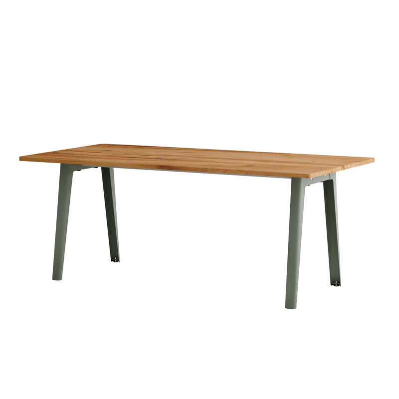 TipToe - NEW MODERN Altholz Esstisch | 95 x 190 cm / eukalyptus grau