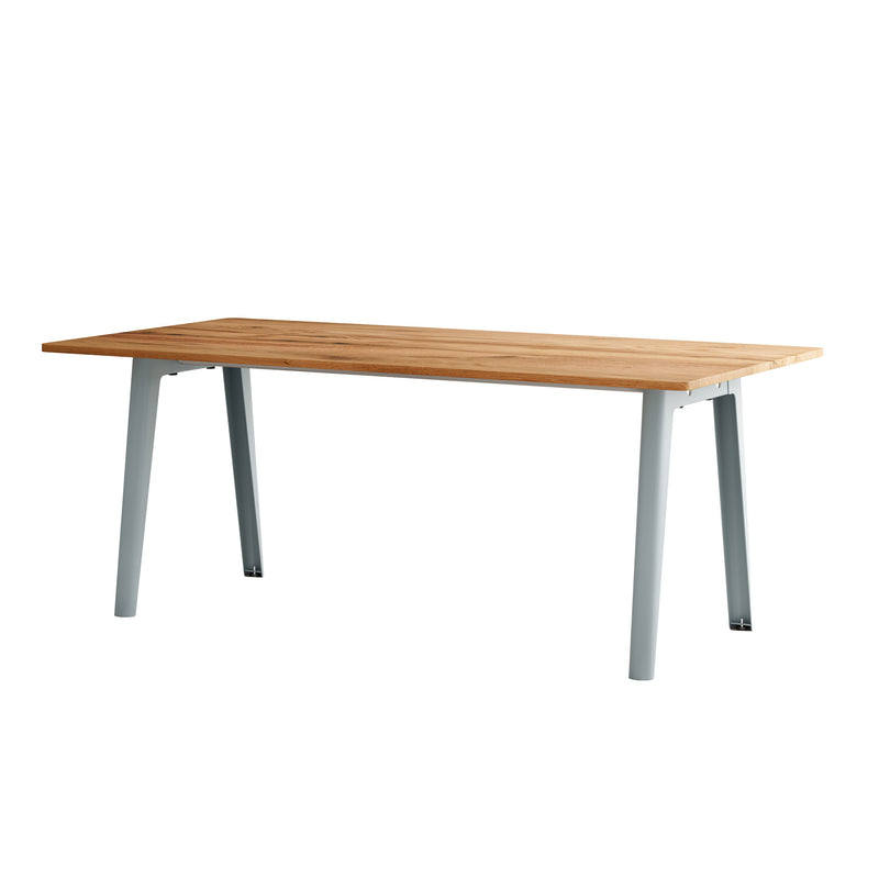 TipToe - NEW MODERN Altholz Esstisch | 95 x 190 cm / blassblau