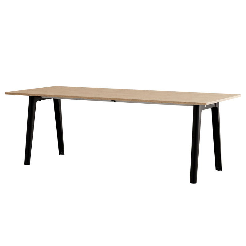 TipToe - NEW MODERN Esstisch | Eiche / 95 x 220 cm / graphitschwarz