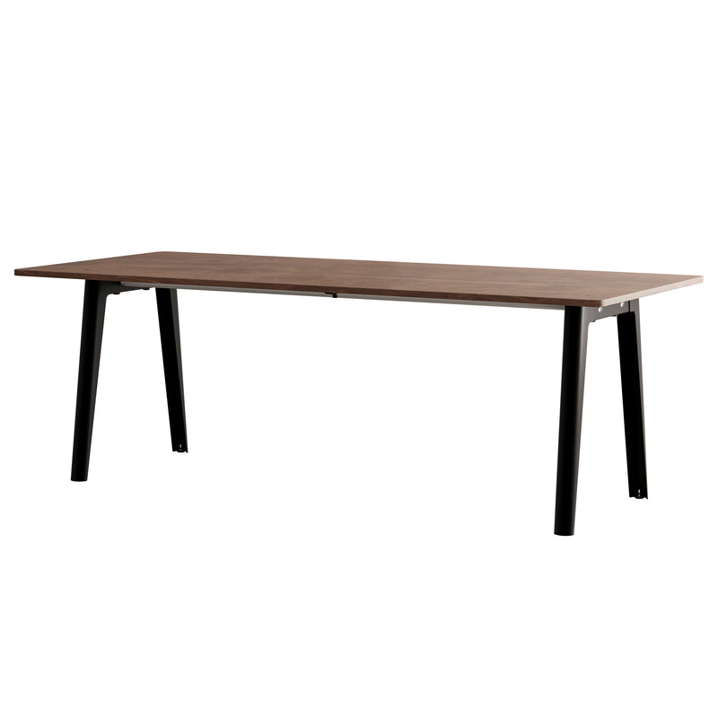TipToe - NEW MODERN Esstisch | Walnuss / 95 x 220 cm / graphitschwarz