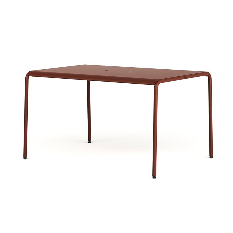 TipToe - Panorama Gartentisch | 130 x 90 cm / zeigelrot