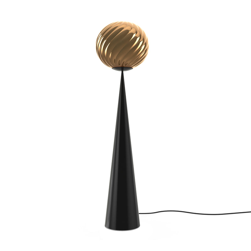 Tom Dixon - Whirl Cone Fat LED Stehleuchte | gold/schwarz