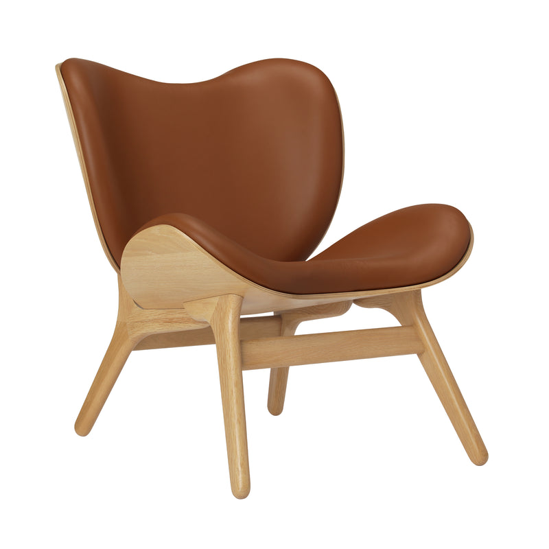 Umage - A Conversation Piece Sessel | Eiche natur / Lederoptik Cognac