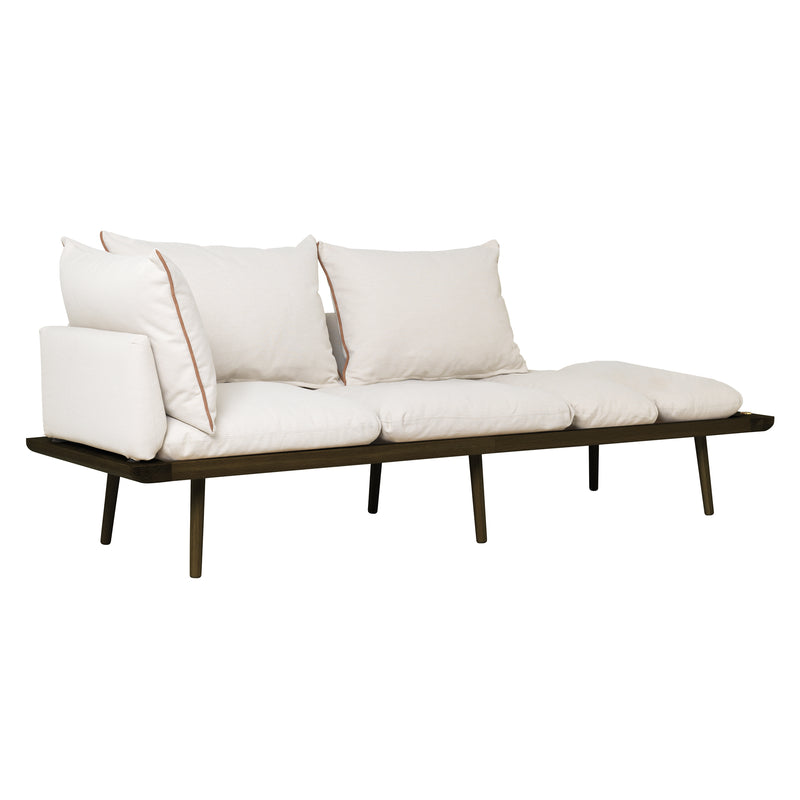 Umage - Lounge Around 3-Sitzer Sofa | white sands / Eiche dunkel
