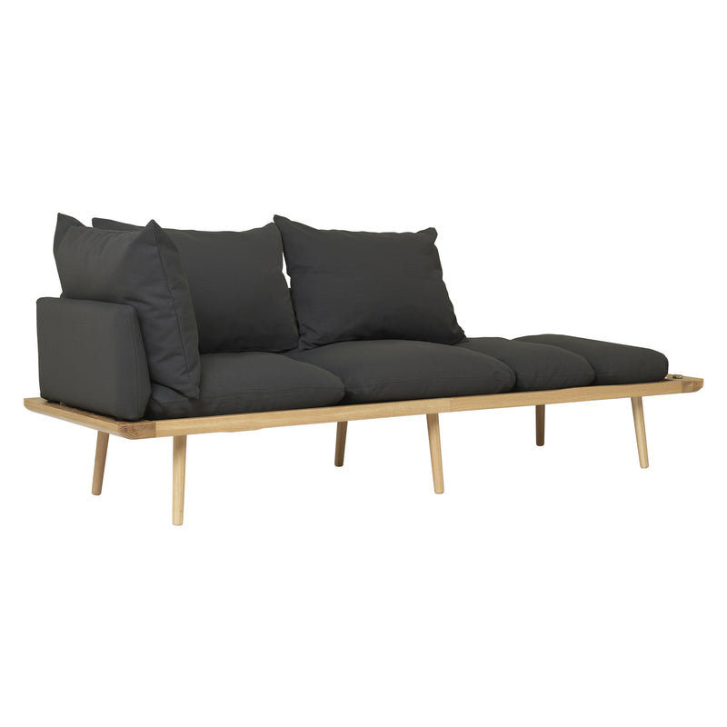 Umage - Lounge Around 3-Sitzer Sofa | shadow / Eiche