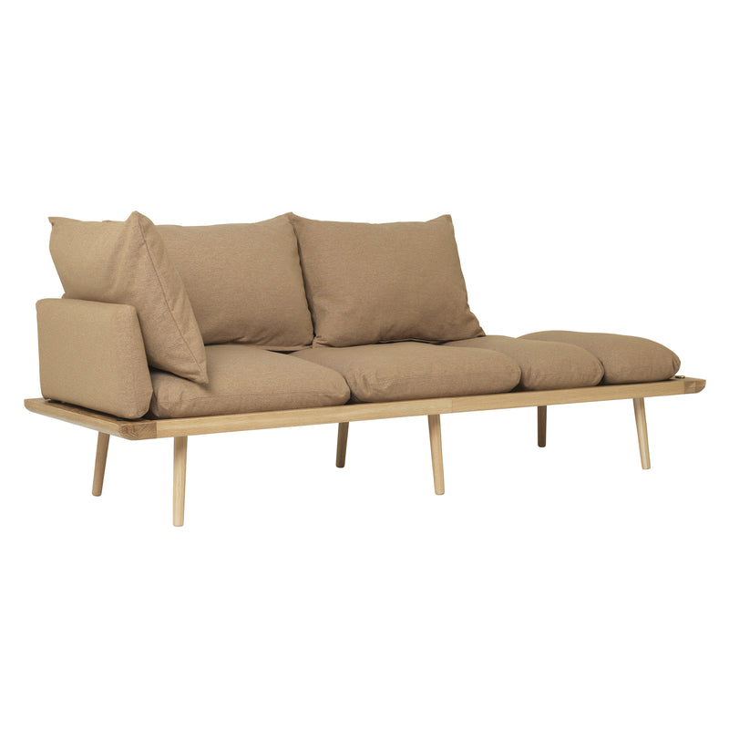 Umage - Lounge Around 3-Sitzer Sofa | sugar brown / Eiche