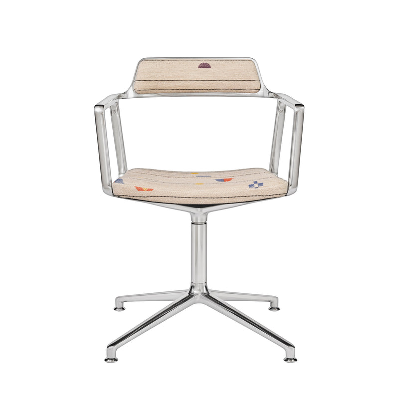 Vipp - 452 Drehstuhl | Gleiter / Montafon / Aluminium poliert